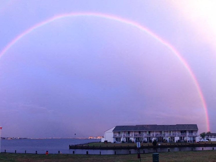 Rainbow over the bay